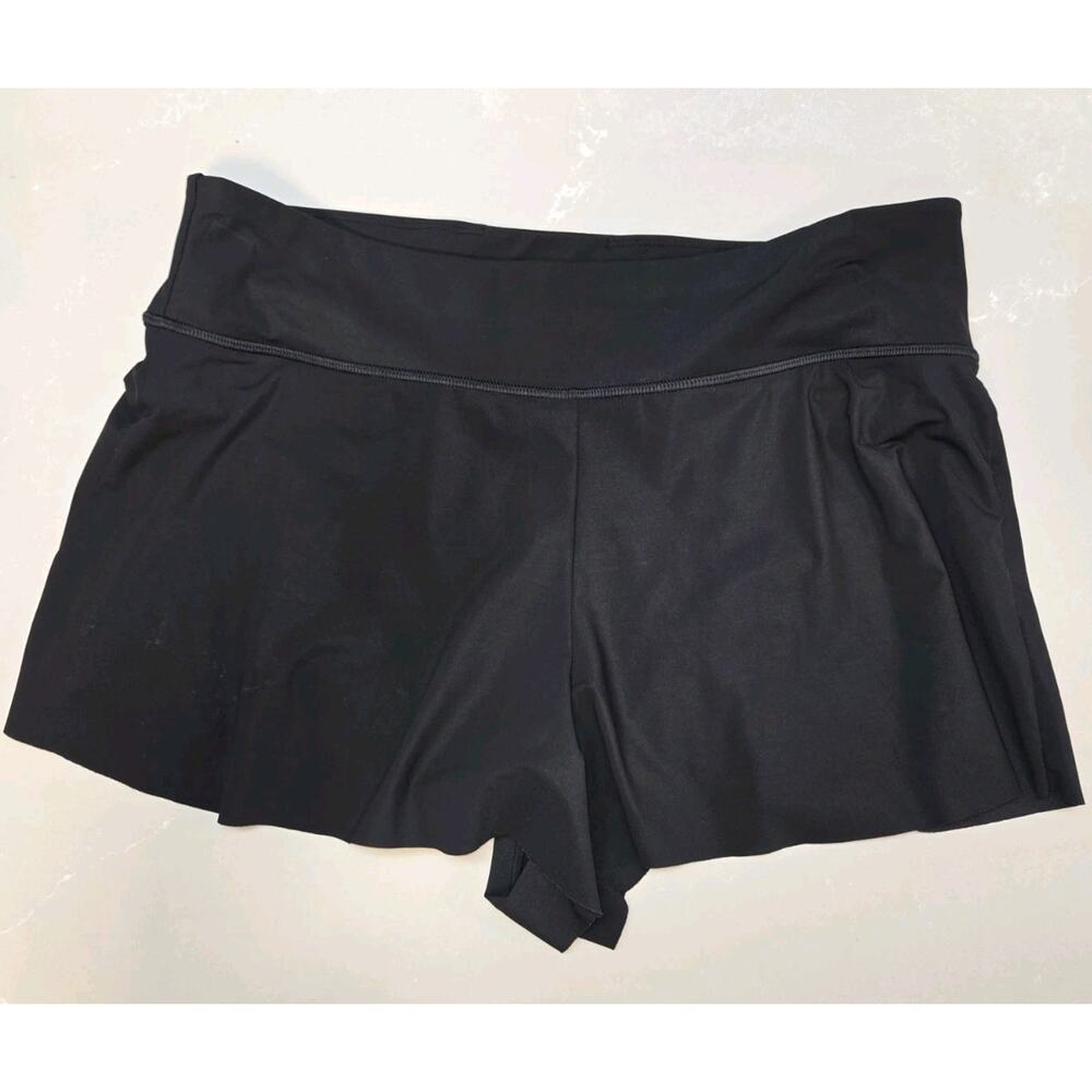 Athleta Black Athletic Skort Women's Large Built In Shorts Tennis Golf Running